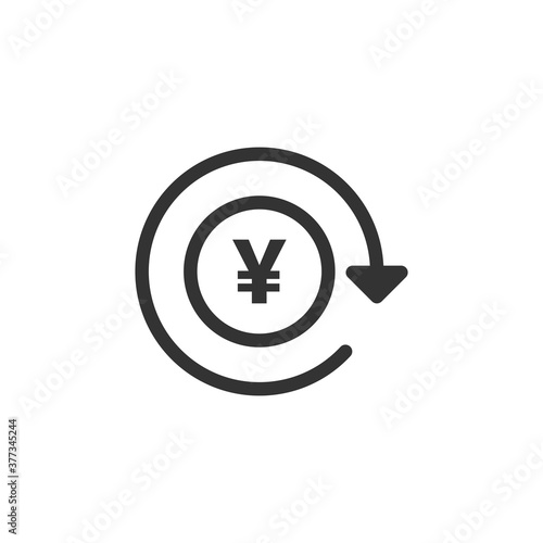 Yen icon. Cash symbol modern, simple, vector, icon for website design, mobile app, ui. Vector Illustration
