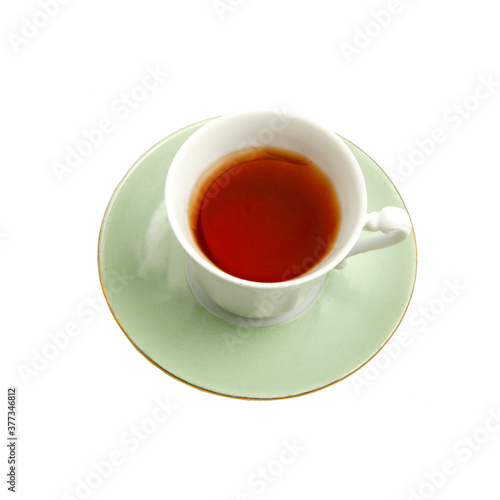 Cup of tea isolated on white background