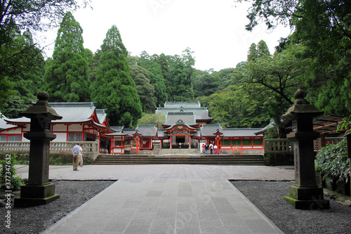 Around Main temple of Kirishima Jingu Shrine in Kagoshima photo