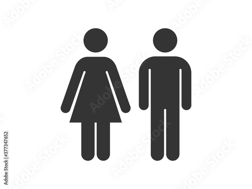 Toilet icon vector  wc Symbol     toilet signs  WC  toilet signs  male and female symbol   vector illustration  