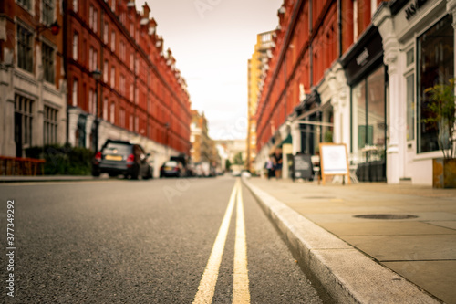 Chiltern Street in Marylebone, London- close focus low view © William