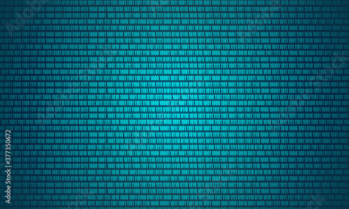 Abstract of binary computer code background Digital data and secure data form hacker concept. pattern Matrix background green color with numbers 1, 0