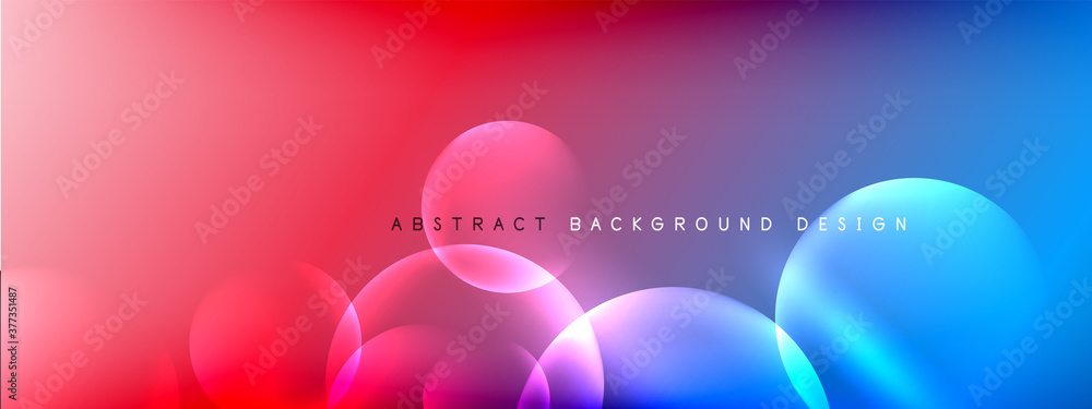 Vector abstract background liquid bubble circles on fluid gradient with shadows and light effects. Shiny design templates for text Vector abstract background liquid bubble circles on fluid gradient with shadows and light effects. Shiny design templates for text