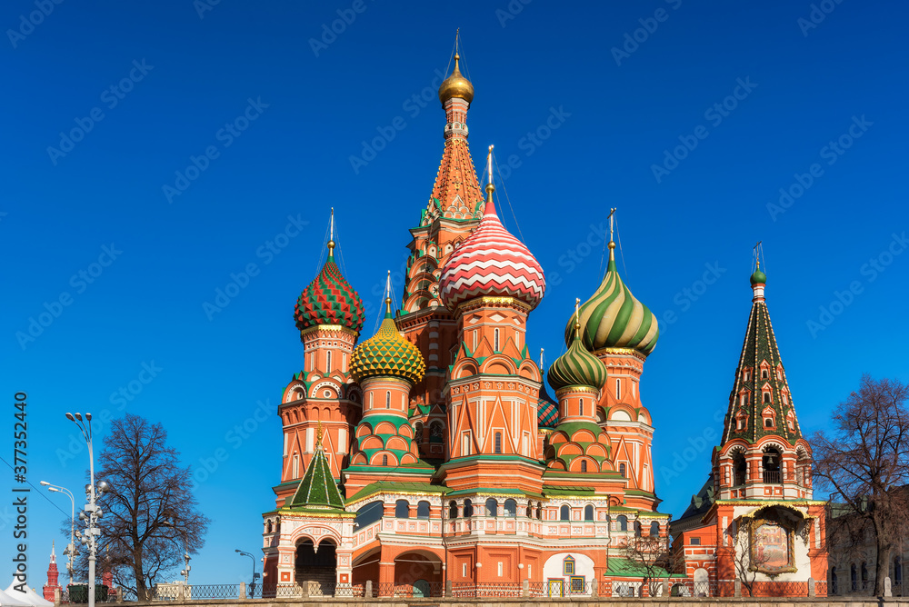St. Basil's Cathedral in Red Square in Moscow, Russia