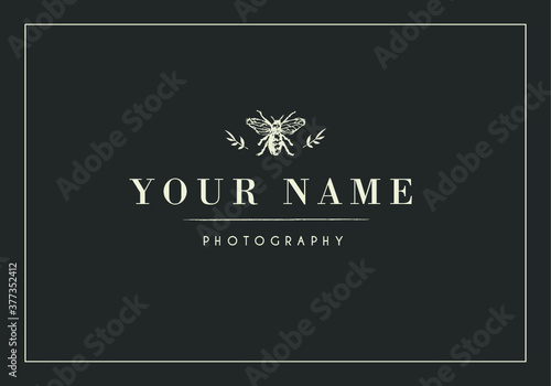 Bee photographer logo design