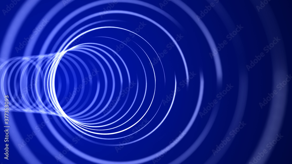 Futuristic blue funnel. Space travel tunnel. Abstract blue wormhole. Wireframe surface warp. 3d rendering Futuristic blue funnel. Space travel tunnel. Abstract blue wormhole. Wireframe surface warp. 3d rendering