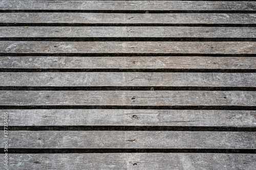 Wallpaper Mural close up decorative background of old wooden bridge floor. Torontodigital.ca