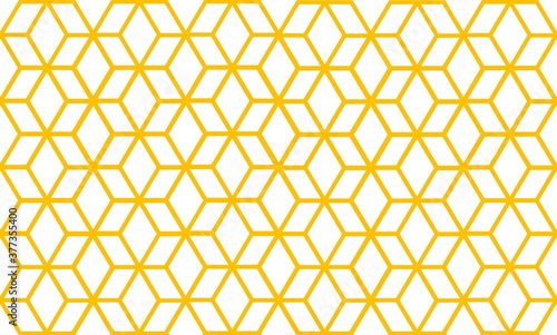 Yellow colored honeycomb geometric design background wallpaper