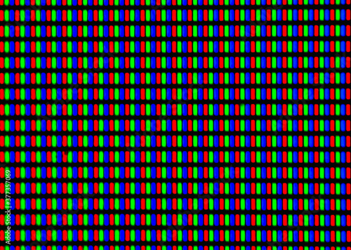 Macro of RGB Dots in Smart TV
