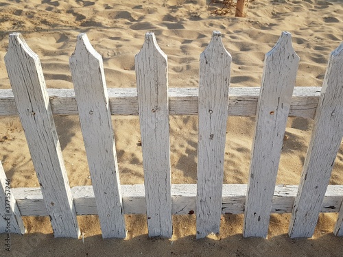 fence on a beach