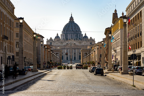 St. Peter Basilica and Via della Conciliazione Street.  © Giuseppe Mosca