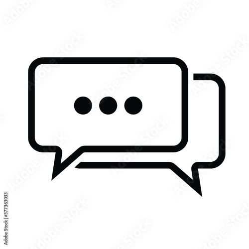 Chat icon. Chat icon vector. Chat icon design illustration. Chat simple sign. Chat icon isolated flat.