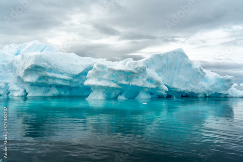 Antarctica, antarctic Peninsula. Melting Iceberg north of Lemaire Channel, in 2020   © Angela Meier