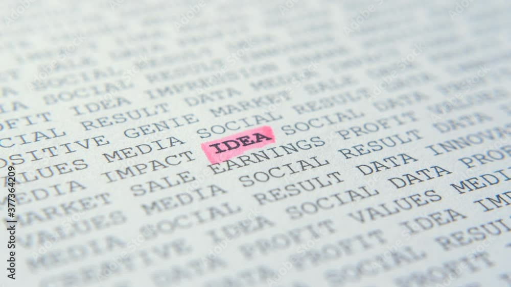 Macro shot of the word Macro shot of the word