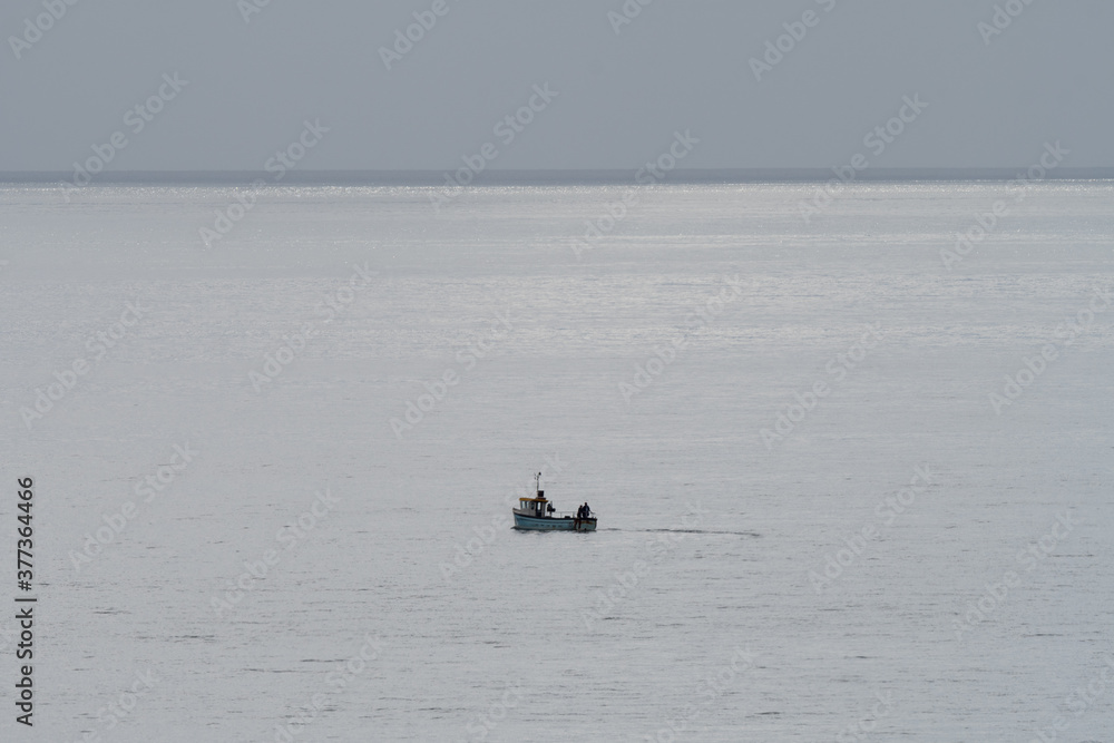 Fishing boat off of the coast of Devon