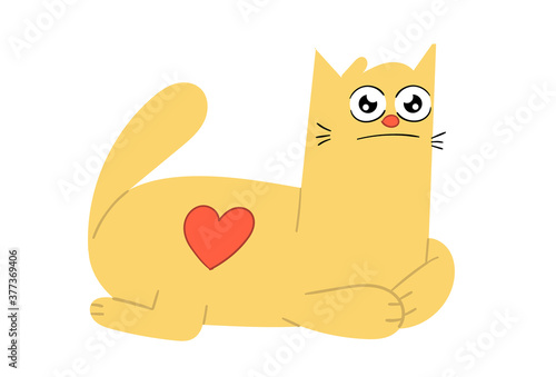 Special design cute cat figure