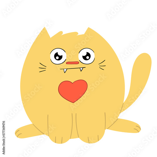 Special design cute cat figure
