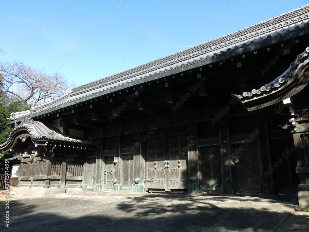 旧因州池田屋敷表門（黒門）　Gate of the Inshu-Ikeda Residence (Kuromon 