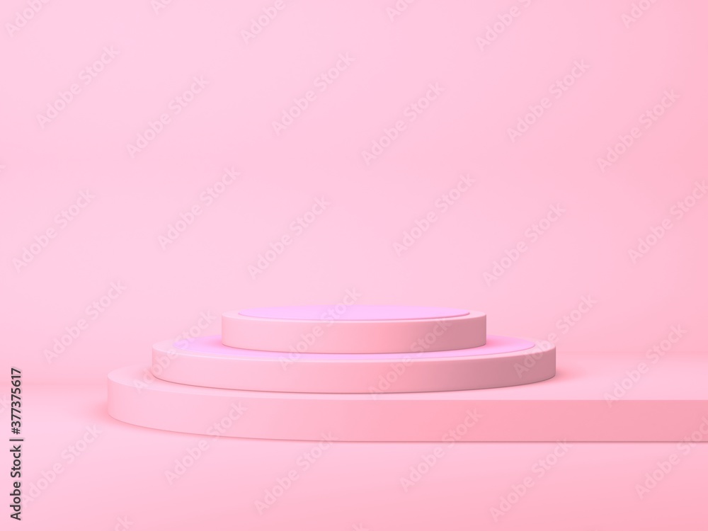 Empty showcase for cosmetic product presentation. Minimal scene Empty showcase for cosmetic product presentation. Minimal scene