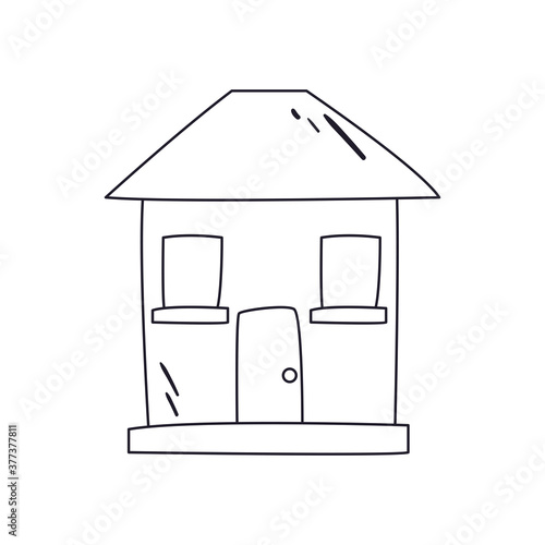 house line style icon vector design