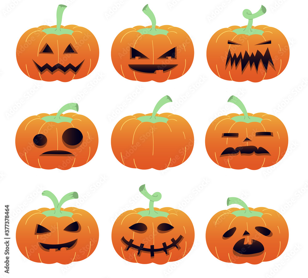 Halloween Pumpkin isolated on white background Halloween Pumpkin isolated on white background