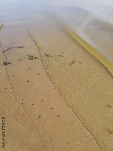 footprints on the sand