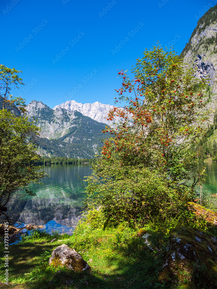 Blick auf den Obersee im Berchtesgadener Land
