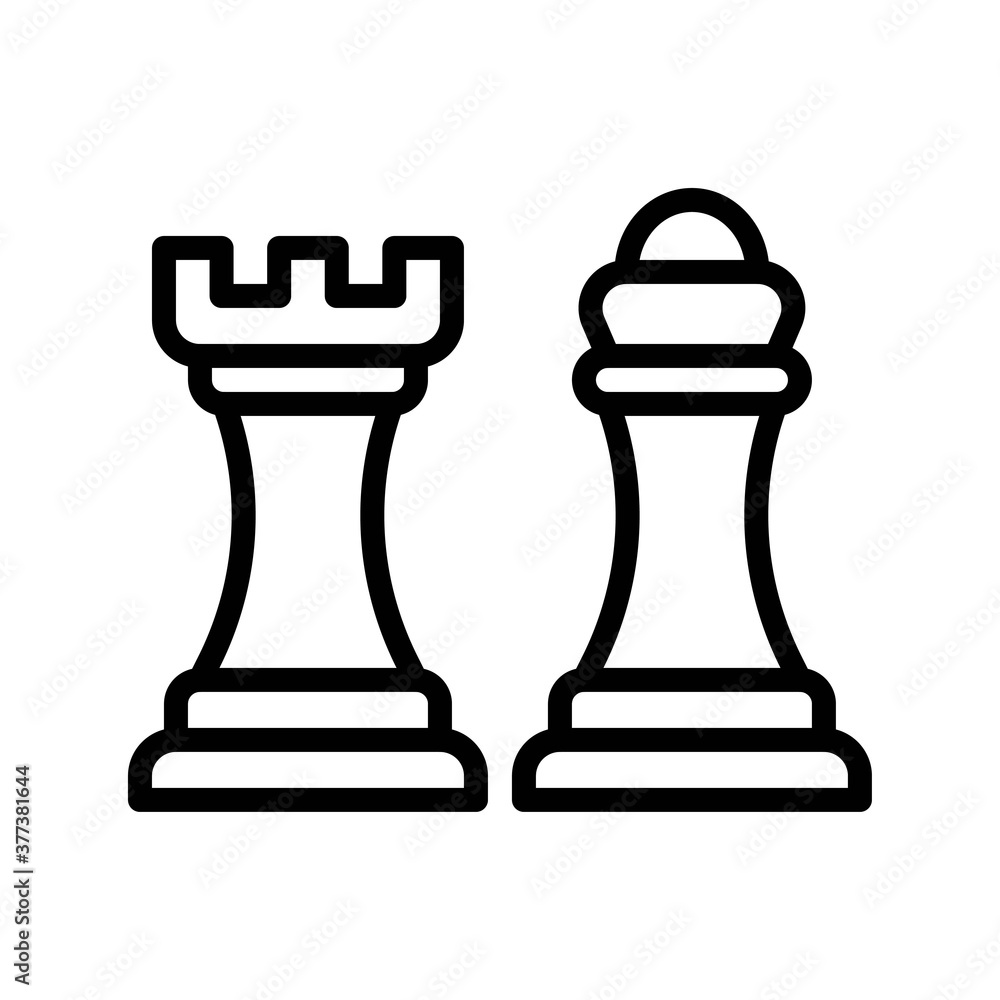 free time related chess king and pon for game vector in lineal style, free time related chess king and pon for game vector in lineal style,