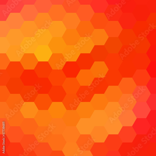 orange hexagon. polygonal style. layout for advertising. vector illustration. eps 10