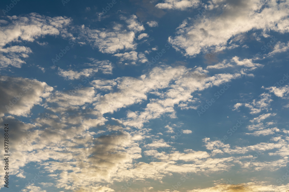 Panorama of the sunset sky with clouds Panorama of the sunset sky with clouds