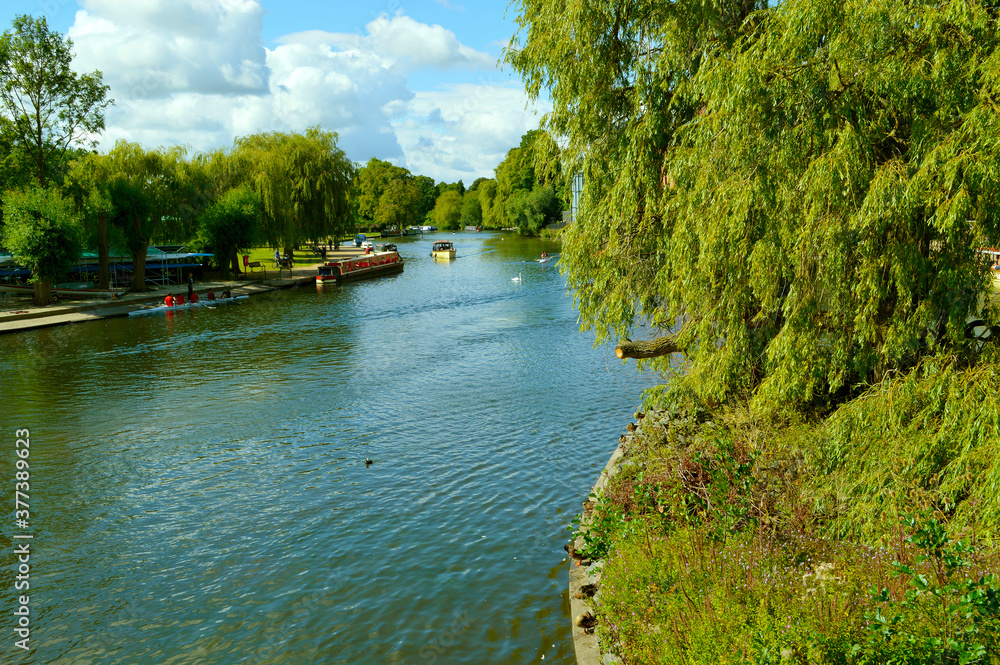 Boats on the River Avon in Stratford upon Avon