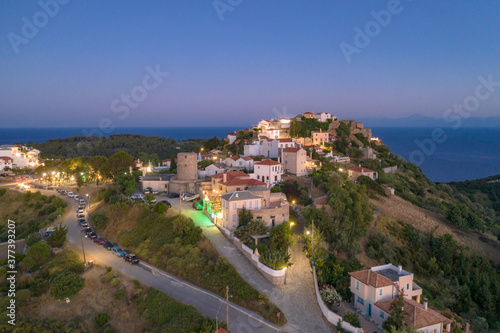 The old village of Chora in Alonnisos island, Greece. 