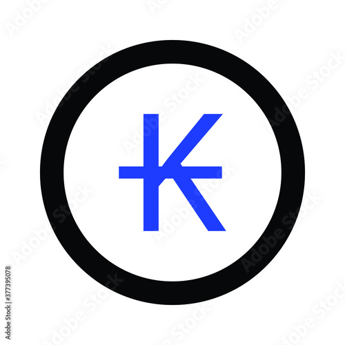 Coins lao kip icon in simple style isolated on white background. Laos is a developing country and a new star in Asia.