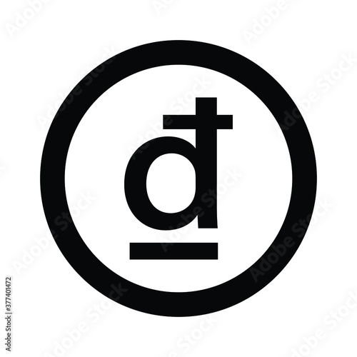 Vietnam Dong currency vector symbol
