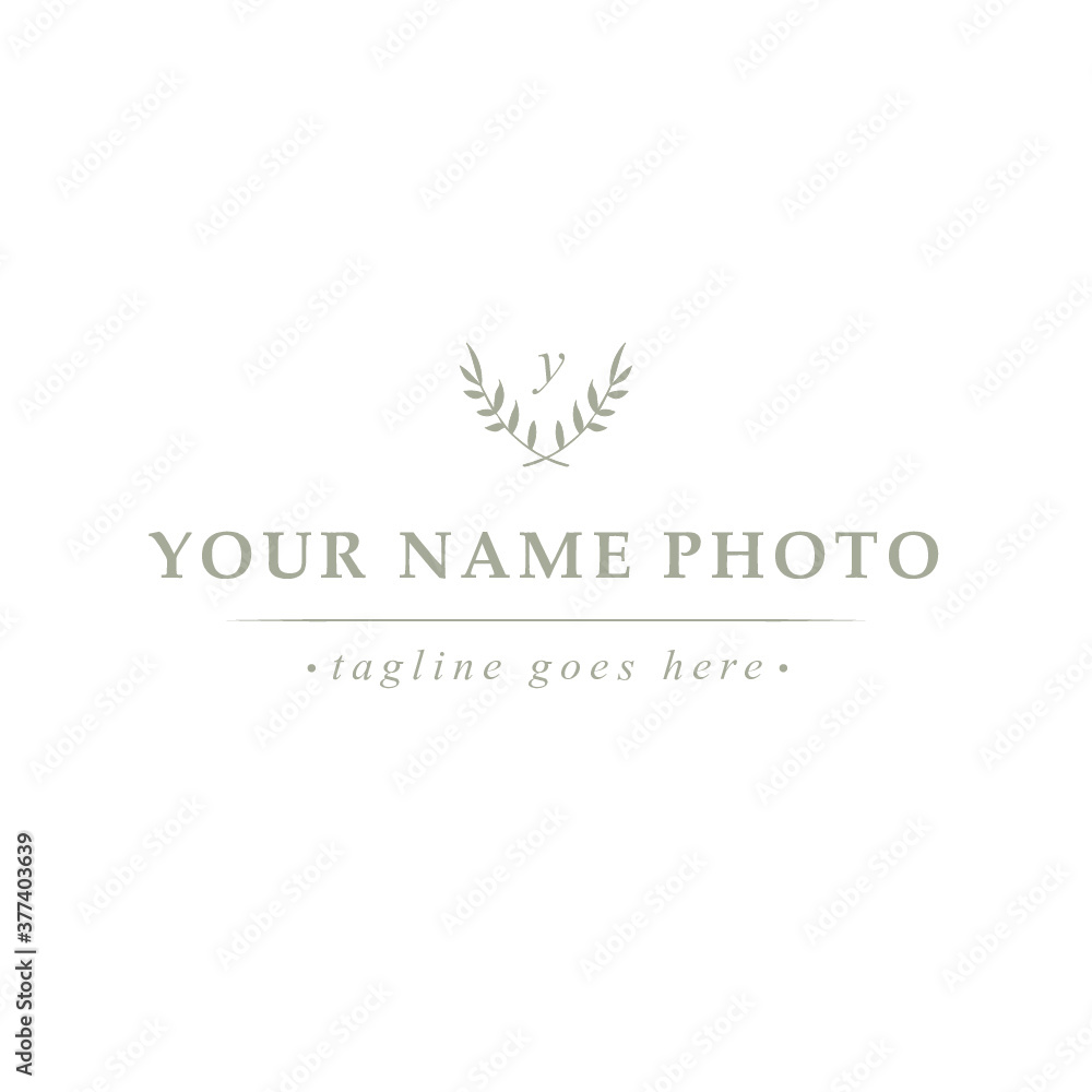 Laurel wreath logo design Laurel wreath logo design