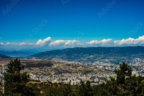 View to Tbilisi city from mountain