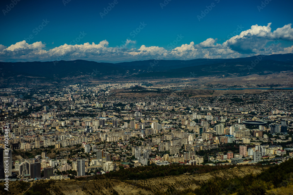 View to Tbilisi city from mountain View to Tbilisi city from mountain