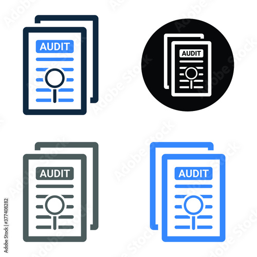 Check, Audit Icon / Vector Graphics