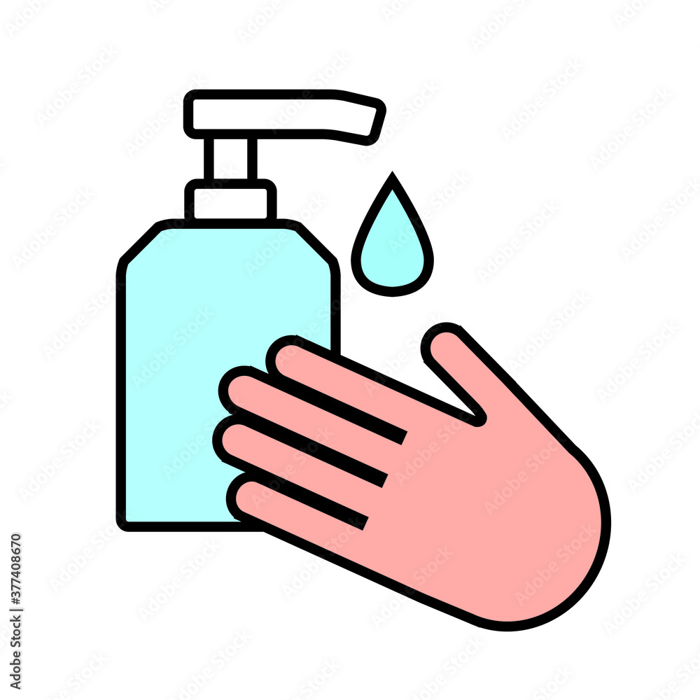 vector hand sanitizer icon vector hand sanitizer icon