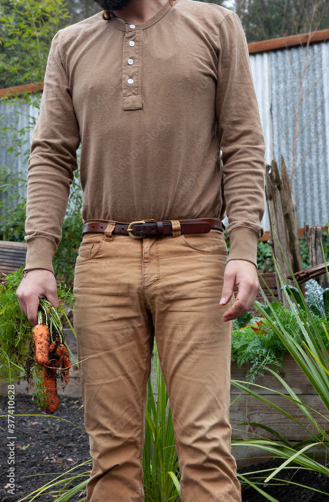 Man In Garden Man In Garden