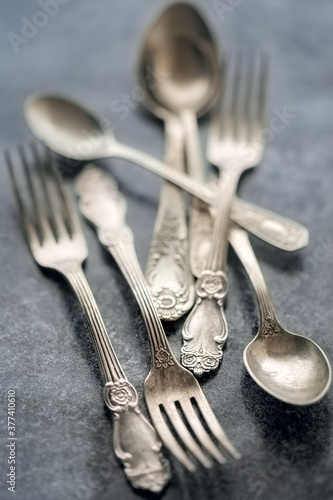 Old Silver Cutlery photo