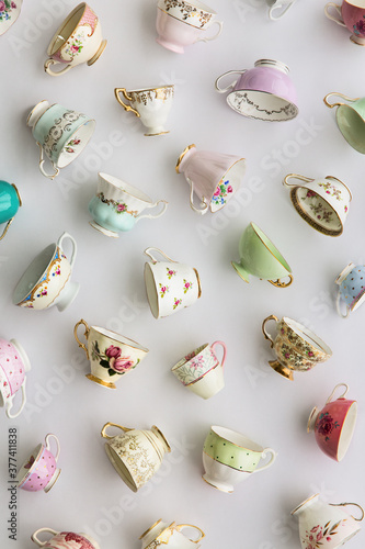 Vintage teacup background