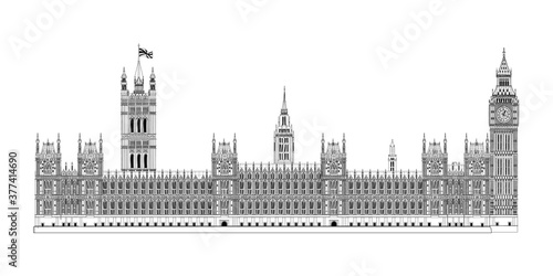 houses of parliament in london photo