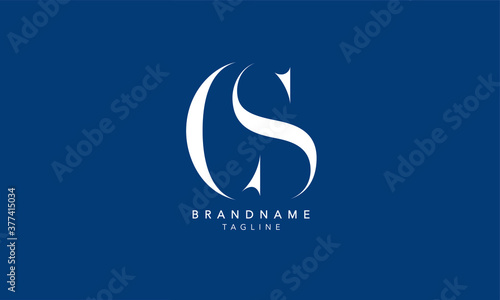 Alphabet letters Initials Monogram logo CS, SC, C and S