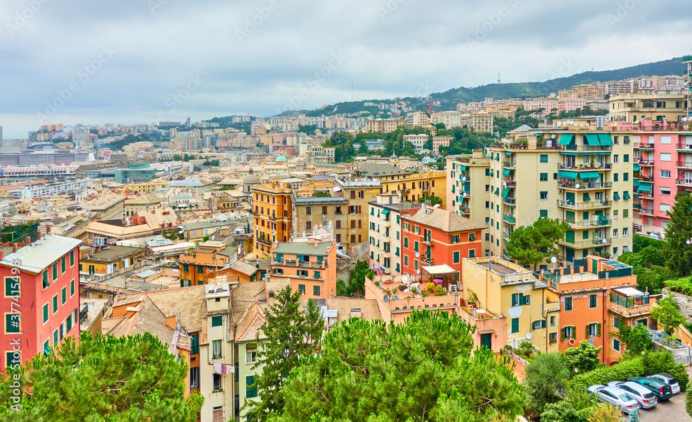 Castelletto district in Genoa