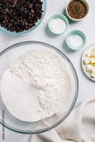 Ingredients for baking still life