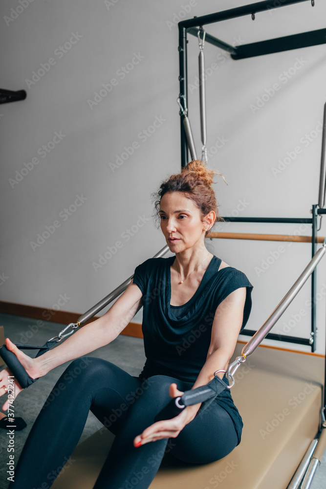 Reformer Pilates Stock Photo | Adobe Stock