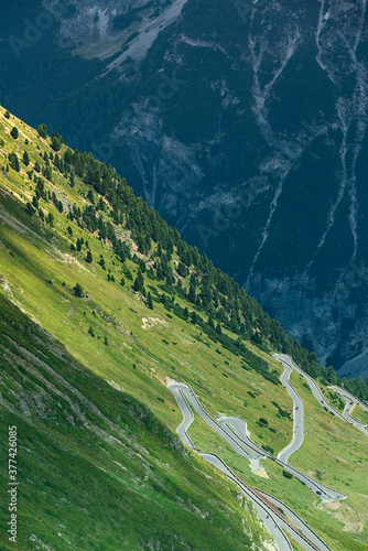 Stelvio pass. Bormio Italy photo