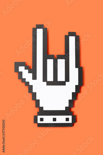 Heavy Metal Pixel Sign photo