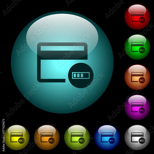 Verifying credit card icons in color illuminated glass buttons Free Download Verifying credit card icons in color illuminated glass buttons - GFXLoad